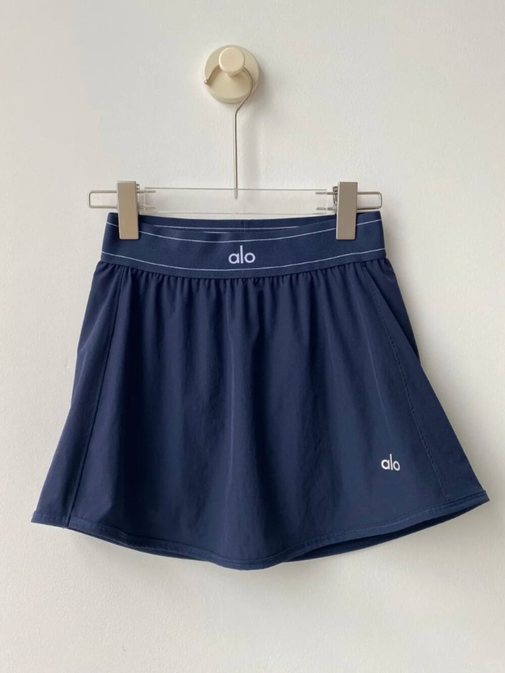 NWT Alo Yoga Match Point Tennis Skirt Navy Blue Skort Tenniscore Preppy🍻🏃‍♀️